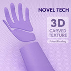 Vgo... Household Cleaning Gloves, Double-layer, Lined Dishwashing Gloves - Image 4
