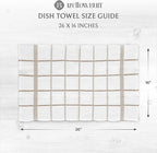 100% Cotton Terry Dish Towels, 4 Pack Checks, 16 x26 Inches, Super Soft and - Image 4