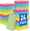 24 Pack Compressed Cellulose Sponge, Non Scratch Kitchen Sponges by NEOACT