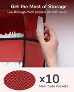 ULG 1 Pack Over The Door Organizer – 5 Shelf Door Organizer Hanging & 10 Side - Image 6