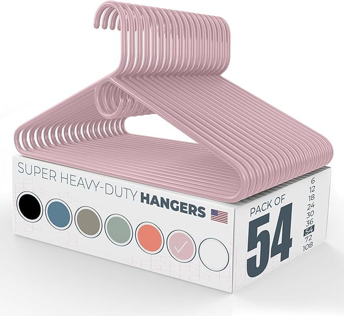 Neaties Super Heavy Duty Clothes Hangers 50 Pack – Made in The USA - 10lb by NeatiesHangers