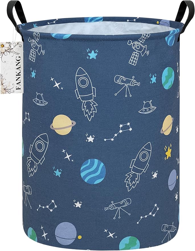 FANKANG Storage Basket, Nursery Hamper Canvas Laundry Basket Foldable by FANKANGStorageBasket