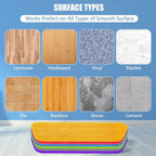 HOMTOYOU Reusable Mop Pads for Swiffer PowerMop: 6 Pack Microfiber Pad Refills - Image 7
