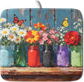Spring Summer Floral Dish Drying Mat by Aytipun