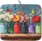 Spring Summer Floral Dish Drying Mat by Aytipun