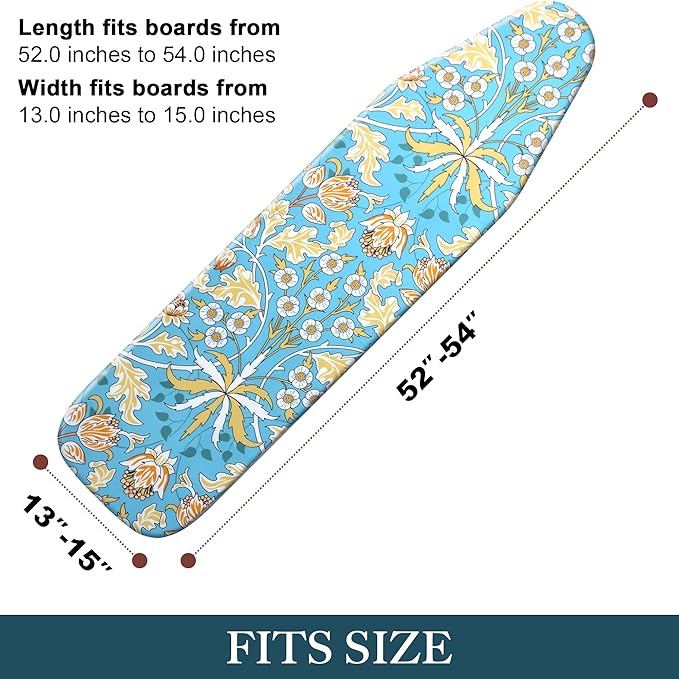 Ironing Board Cover and Pad, Standard Size, Stain-Resistant & Wrinkle-Free - Image 2