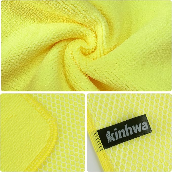 KinHwa Kitchen Washcloths for Dishes Absorbent Microfiber Dish Cloths Quick Dry - Image 6