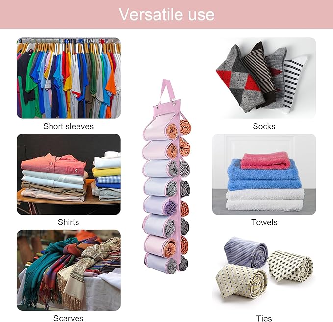 Legging Organizer Storage, T Shirt Organizer, Foldable Hanging Closet Organizer - Image 3
