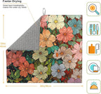 Colorful Wildflowers Dish Drying Mat - Image 2