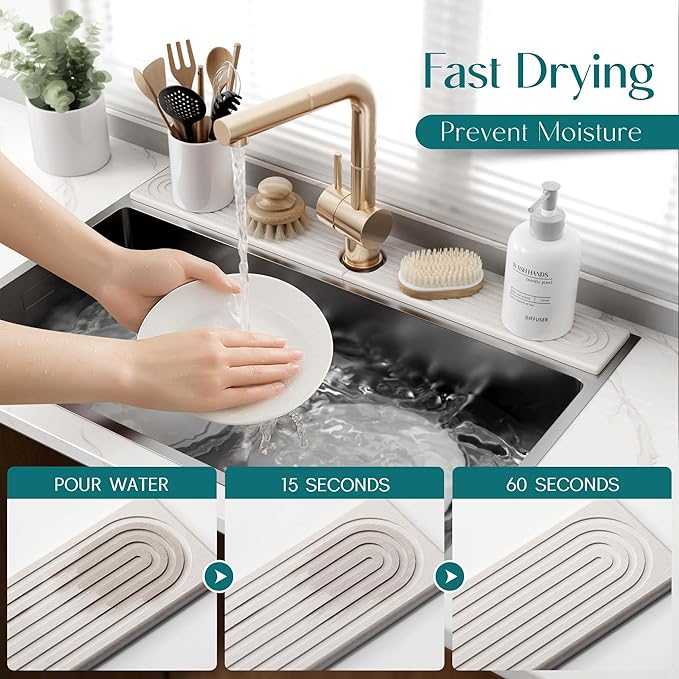 30 Inch Faucet Mat for Kitchen Sink - Image 3