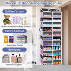 Heavy Duty Over The Door Organizer 6 Tiers, Extra Large Behind Door Storage of - Image 5