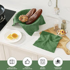 Homaxy Kitchen Towels and Dishcloths Set, 10 x 10 and 13 x 19 Inches, No Lint - Image 2