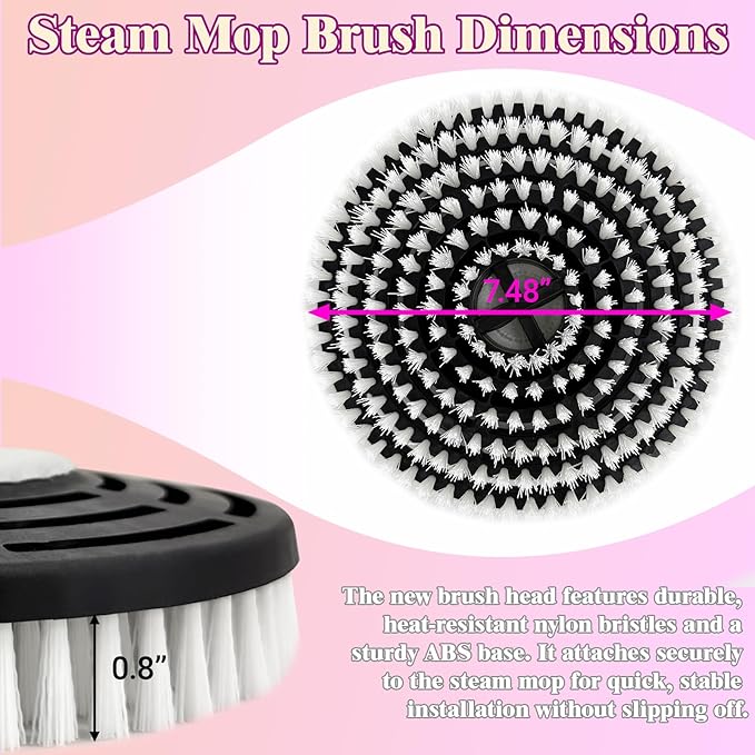Steam Cleaner Mop Replacement Brush Heads - Image 2
