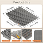 Silicone Dish Drying Mat for Kitchen Counter or Sink - Image 2