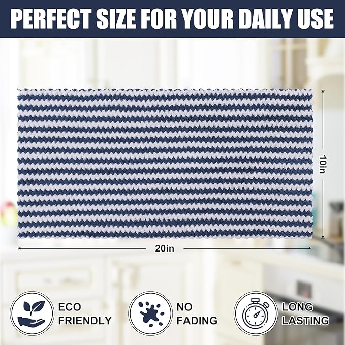 Homaxy Kitchen Towels, Ultra Soft and Absorbent Dish Towels, Reusable Fast - Image 5