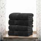Superior Egyptian Cotton Pile Bath Towel Set of 4, Ultra Soft Luxury Towels by SUPERIOR