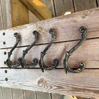 4 Pack Cast Iron Wall Hooks Antique Vintage Rustic Farmhouse Coat Hooks by Facaler