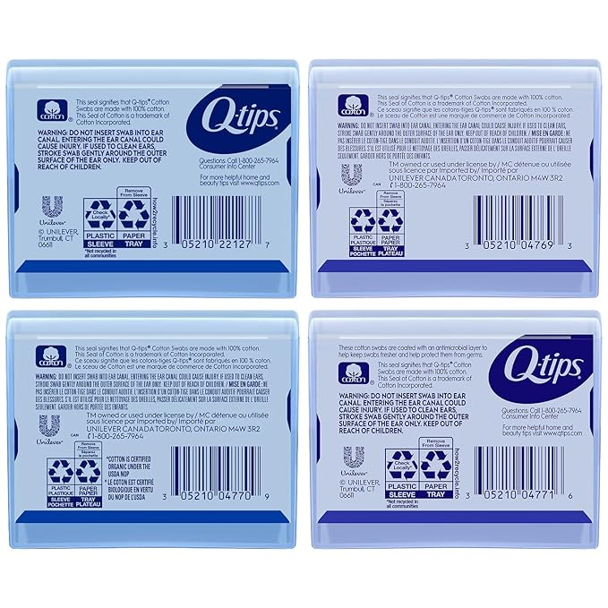 Q-tips Cotton Swabs Purse Pack Bundle, Household Essentials, Beauty & Personal - Image 2