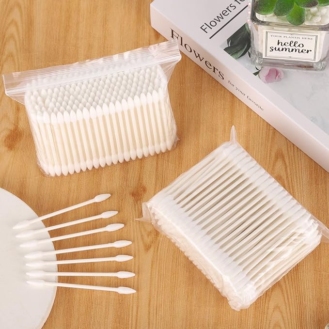 800 Count Precision Tips Cotton Swabs 3" Double Pointed Tip Ear Swabs - Image 7