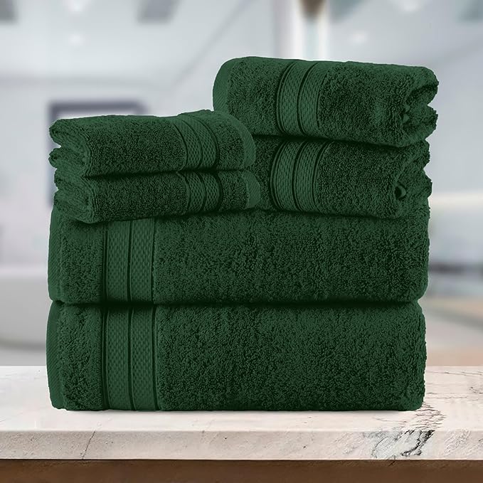 Elegant Comfort Luxury 6-Piece Towel Set, Premium Soft 100% Turkish Cotton - Image 7