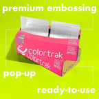 Colortrak Embossed Sheets Silver Aluminum Foil Pop-up Dispenser, 1000 Pre-cut - Image 3
