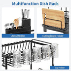TOOLF Extendable Dish Drying Rack, 2-Tier Dish Rack - Image 7