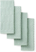 Martha Stewart Honeycomb Chambray Textured Kitchen Towel 4-Pack Set, 100% Cotton by MarthaStewart