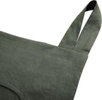 Amazhiyu 100% Linen Door Hanging Laundry Hamper Bag, 19x27 Inches Dusty Green - Image 2