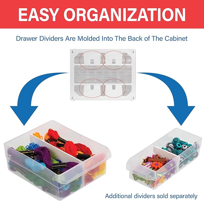 Akro-Mils 16-Drawer Plastic Drawer Storage Cabinet - Image 5