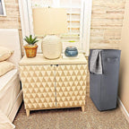 Odonata Slim Laundry Hamper Handles Collapsible Laundry Basket Thin Dirty - Image 7