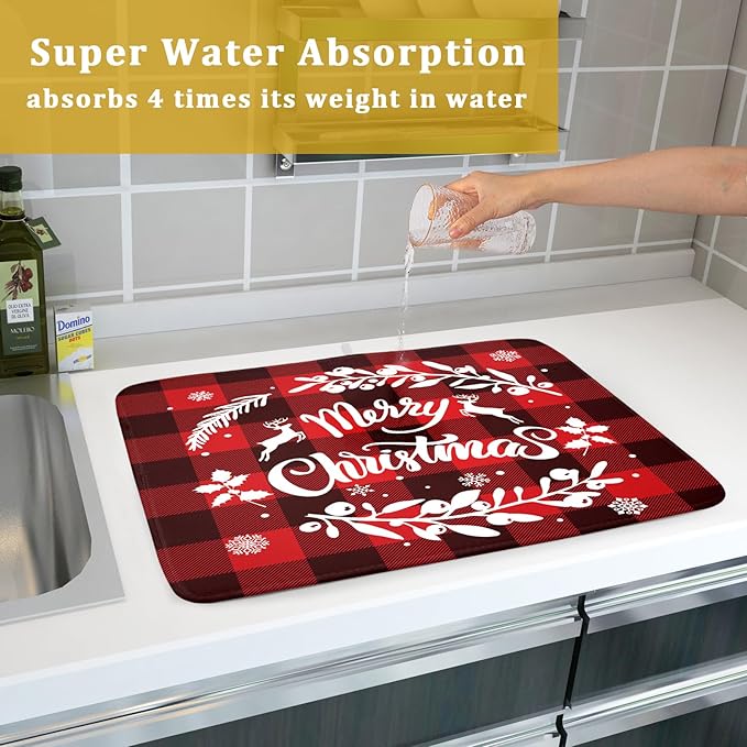 Merry Christmas Dish Drying Mat - Image 7