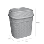 Bath Bliss 9.5 Liter Swing Top Waste Bin Sailor Knot Trash Can | Dimensions: - Image 5
