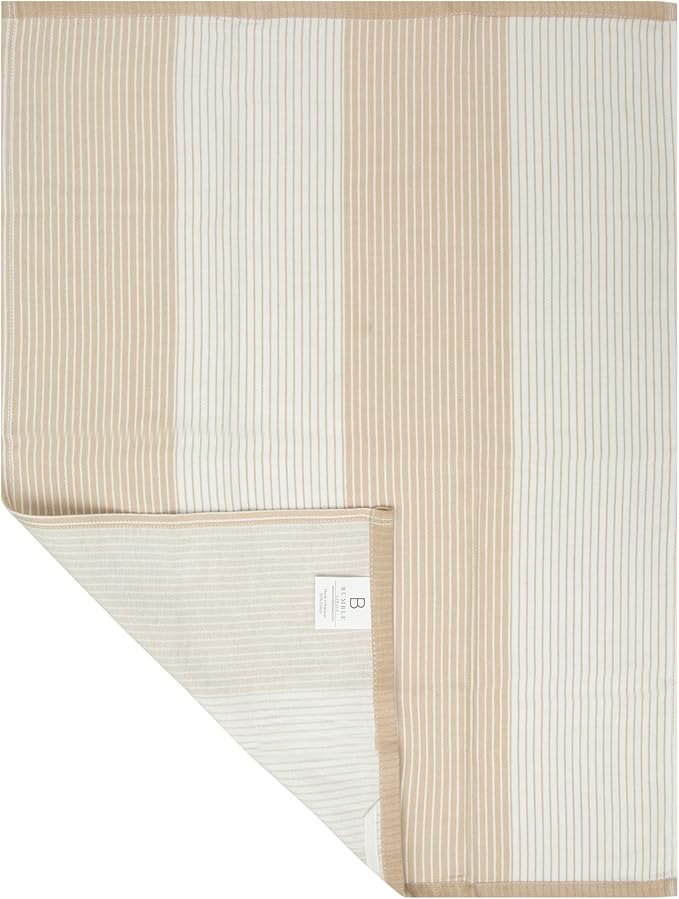 Premium Kitchen Towels | Yarn Dyed Flat Woven Stripe Kitchen Towel Set| 238 GSM - Image 5