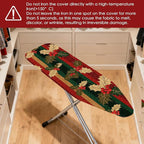 Nuxovilar Ironing Board Cover Winter Holly Pattern Polyester 15x54 Inches - Image 4