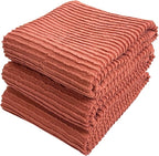 Serafina Home Peach Coral Salmon Kitchen Hand Dish Towels: Oversized 28" x 18" by SerafinaHome