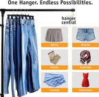 Hanger Central 30 Pack Pants Hangers – 12 Inch Slim Plastic Clothes Hangers - Image 6