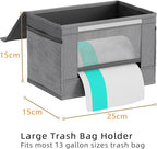 Trash Bag Holder Dispenser 2 Pack, Oxford Cloth Garbage Bag Storage Organizer - Image 2