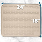 XXL Silicone Dish Drying Mat for Kitchen Counter or Under Sink, Waterproof Pet - Image 4