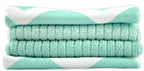DII Cleaning Collection Multi-Purpose Microfiber, Aqua Chevron, Dishtowel Set - Image 5