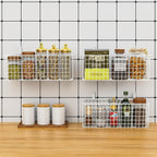 Joben Oligey 3 Set Hanging Wall Wire Baskets, Farmhouse Food Storage Kitchen - Image 6