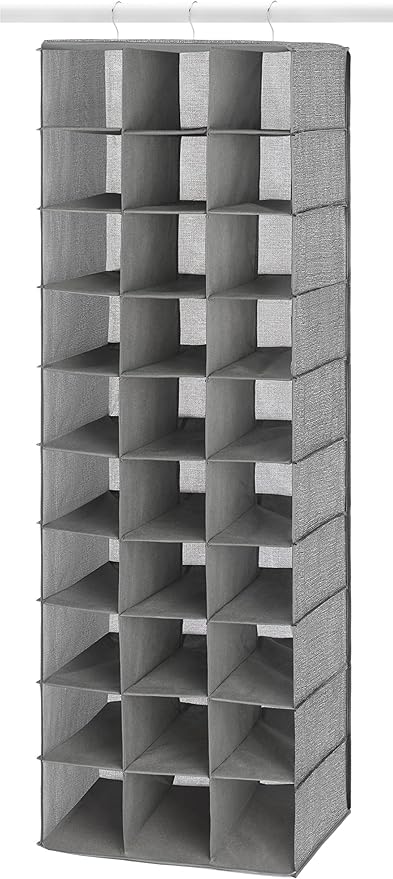 Whitmor 30 Sections Hanging Clothes Closet Organizer, Space Saving Breathable - Image 3