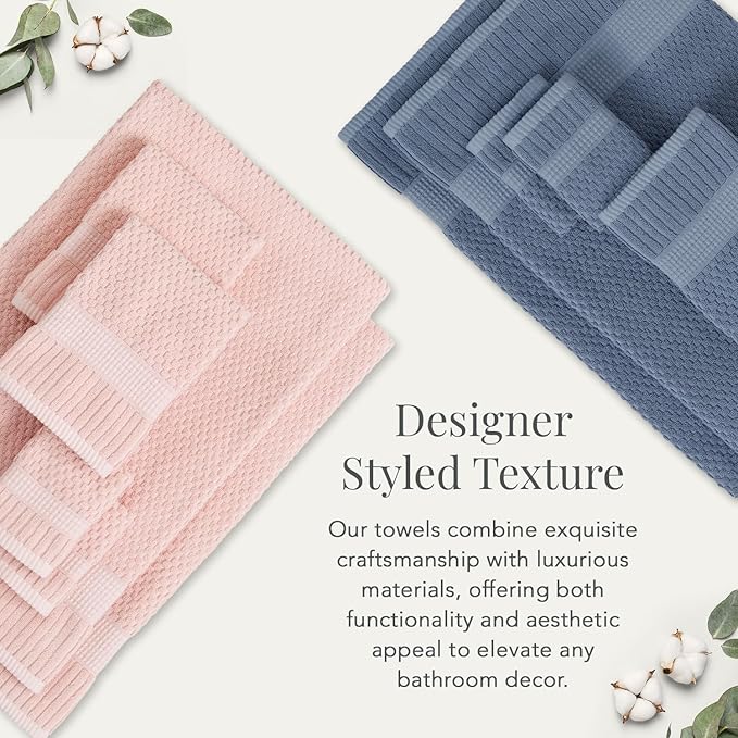 NY Loft 100% Cotton Hand Towel 6 Pack | Super Soft & Absorbent Quick-Dry Hand - Image 6