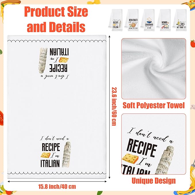 R HORSE Italian Kitchen Dish Towels - Image 2