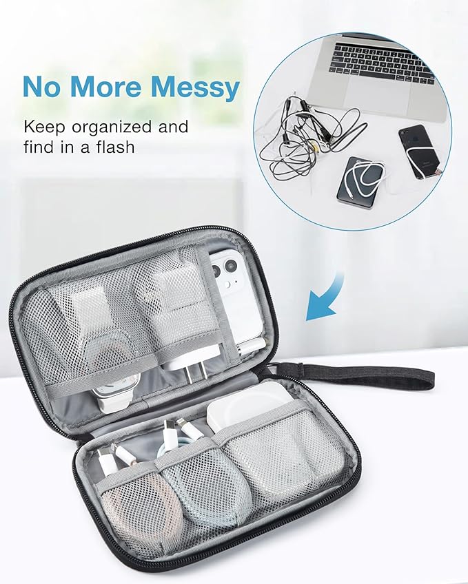 BAGSMART Cord Organizer Travel Cable Organizer Bag Tech Electronic Organizer - Image 5