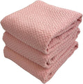 Serafina Home Light Pink Kitchen Hand Dish Towels: Oversized 28" x 18" by SerafinaHome