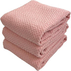 Serafina Home Light Pink Kitchen Hand Dish Towels: Oversized 28" x 18" by SerafinaHome
