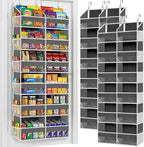 2 Pack Over The Door Organizer 6 Tiers, Extra Large Behind Door Storage of 12 by Ofiray-home