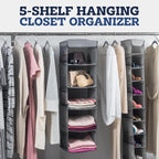 ZOBER Hanging Closet Organizer, 5-Shelf - Image 3