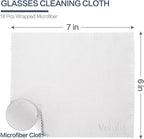 Vemiss 6 Pack Microfiber Glasses Cleaning Cloth, Wipes Lens Eyeglasses & Screens - Image 2