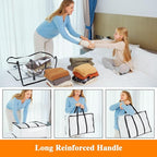 Vieshful 7 Pack Clear Comforter Storage Bag, 60L Clothes Storage Bag - Image 2